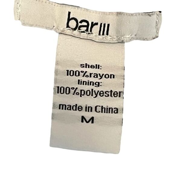 Bar III Ombre Blue White High Low Sleeveless Key Hole V-Neck Dress sz Medium - Picture 15 of 16